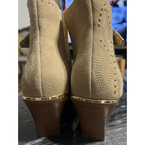 Dolce Vita Ronnie Womens Camel Western Suede Pointed Toe Boots Boho 8.5 - Picture 4 of 8